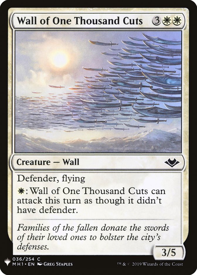 Wall of One Thousand Cuts [Mystery Booster] | Devastation Store