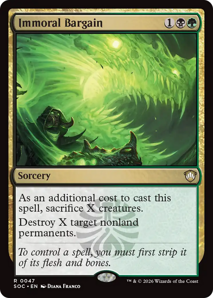 Immoral Bargain [Secrets of Strixhaven Commander] | Devastation Store