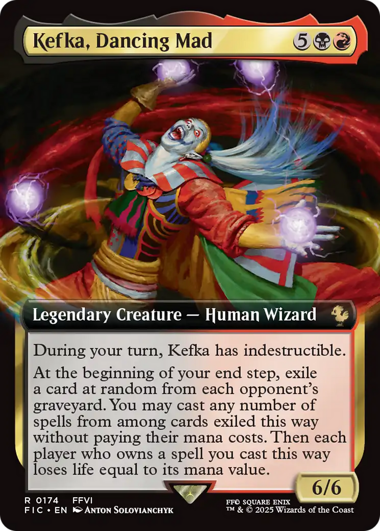 Kefka, Dancing Mad (Extended Art) [FINAL FANTASY Commander] | Devastation Store