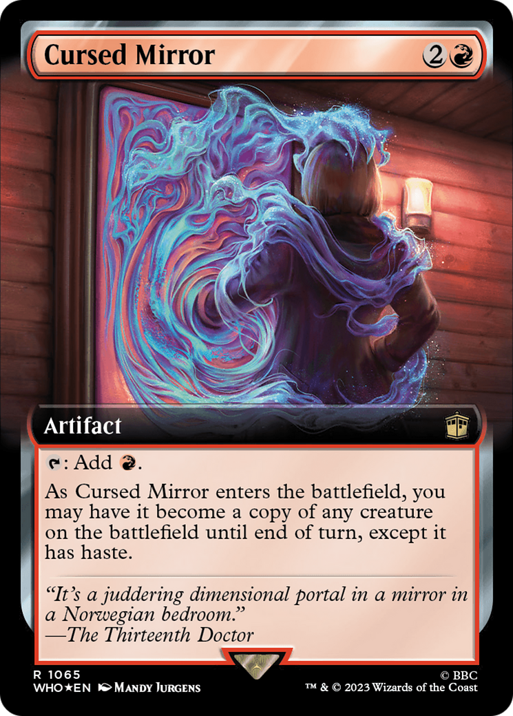 Cursed Mirror (Extended Art) (Surge Foil) [Doctor Who] | Devastation Store