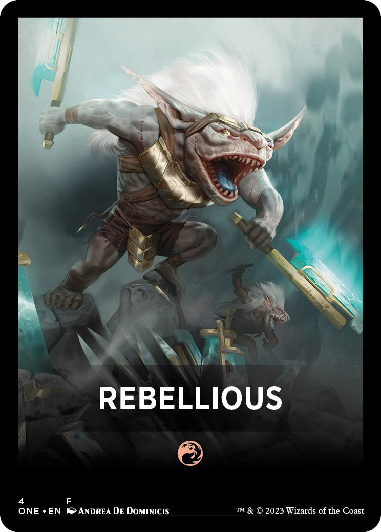 Rebellious Theme Card [Phyrexia: All Will Be One Tokens] | Devastation Store