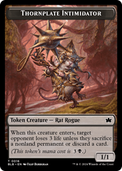 Otter // Thornplate Intimidator Double-Sided Token [Bloomburrow Tokens] | Devastation Store