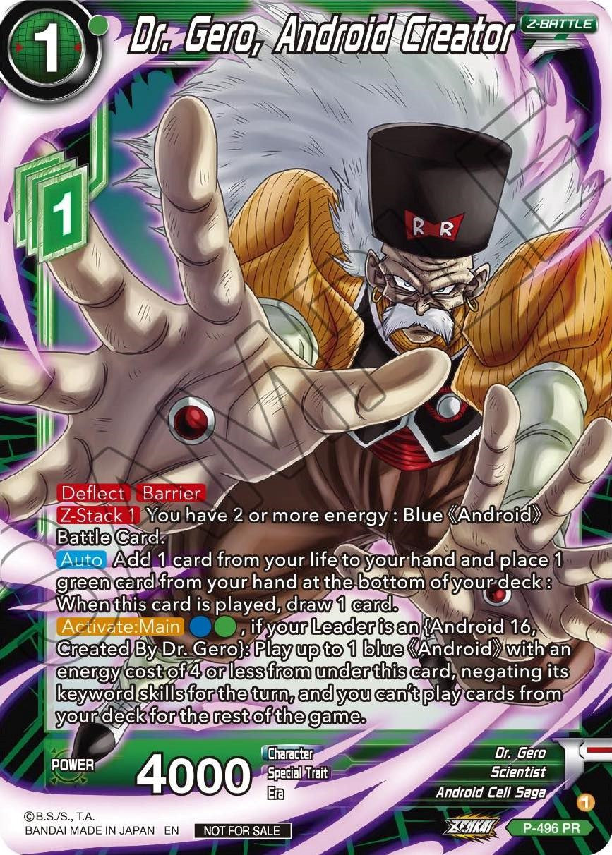 Dr. Gero, Android Creator (P-496) [Promotion Cards] | Devastation Store
