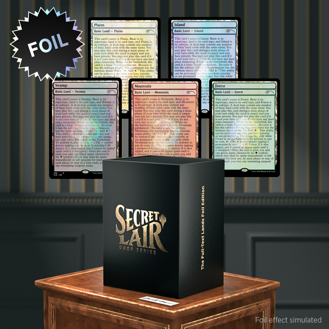 Secret Lair: Drop Series - The Full-Text Lands (Foil Edition) | Devastation Store