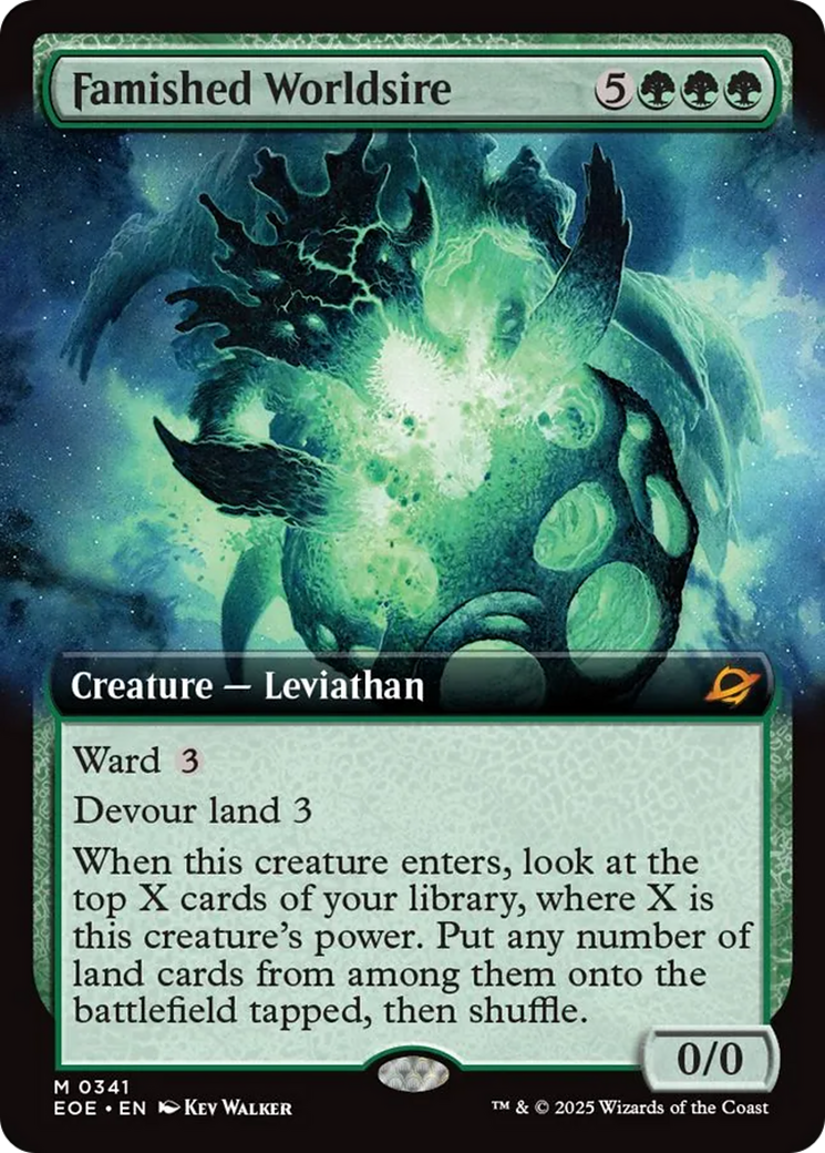 Famished Worldsire (Extended Art) [Edge of Eternities] | Devastation Store