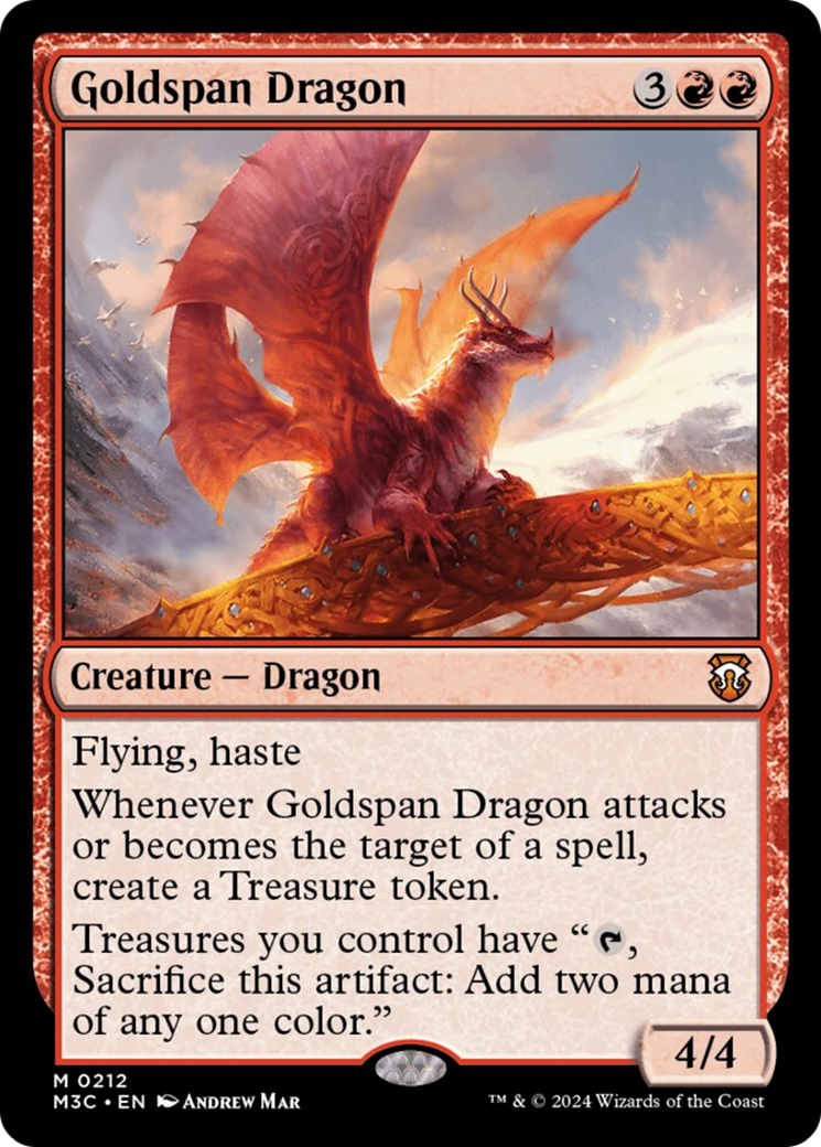 Goldspan Dragon (Ripple Foil) [Modern Horizons 3 Commander] | Devastation Store