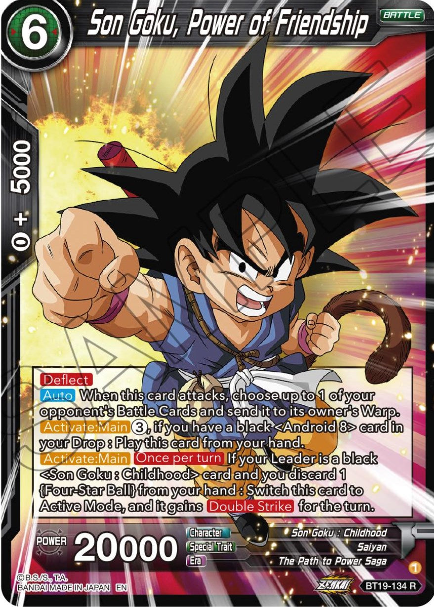 Son Goku, Power of Friendship (BT19-134) [Fighter's Ambition] | Devastation Store