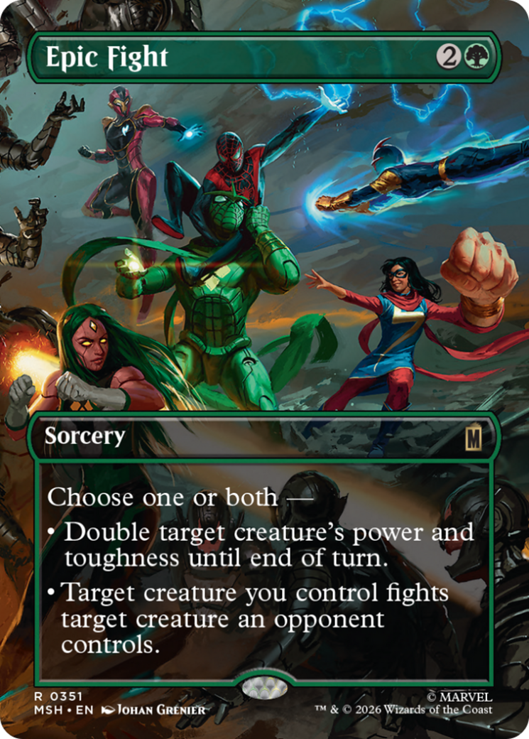 Epic Fight (Borderless) [Marvel Super Heroes] | Devastation Store