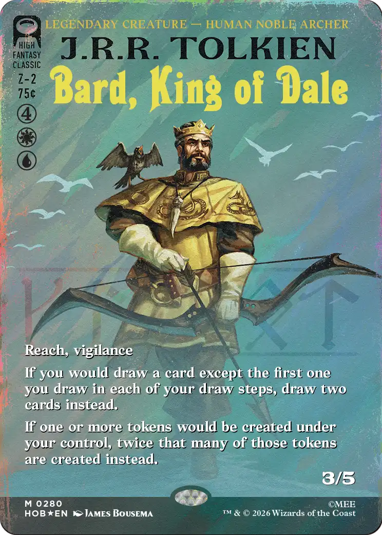 Bard, King of Dale (Borderless) (Surge Foil) [The Hobbit] | Devastation Store