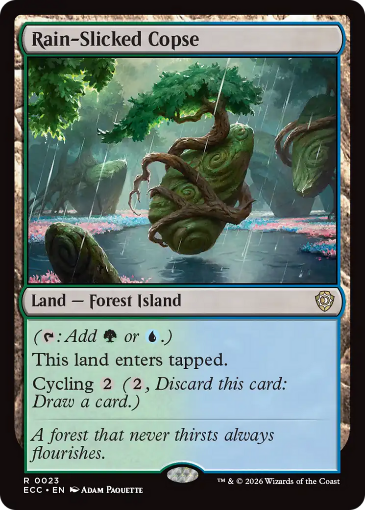 Rain-Slicked Copse [Lorwyn Eclipsed Commander] | Devastation Store
