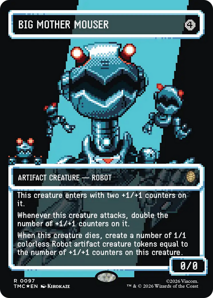 Big Mother Mouser (Borderless) (Surge Foil) [Teenage Mutant Ninja Turtles Commander] | Devastation Store