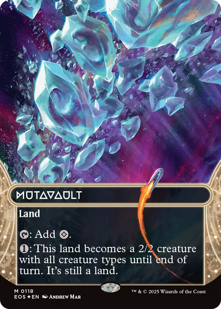 Mutavault (0118) (Borderless) (Galaxy Foil) [Edge of Eternities: Stellar Sights] | Devastation Store