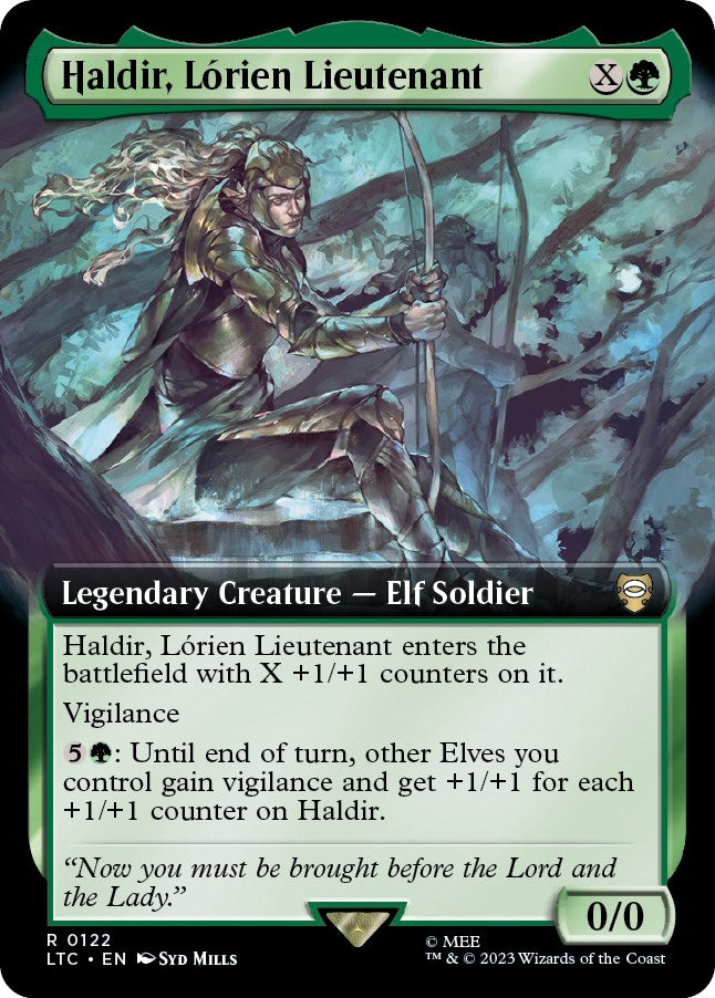 Haldir, Lorien Lieutenant (Extended Art) [The Lord of the Rings: Tales of Middle-Earth Commander] | Devastation Store