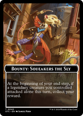 Bounty: Squeakers the Sly // Bounty Rules Double-Sided Token [Outlaws of Thunder Junction Commander Tokens] | Devastation Store