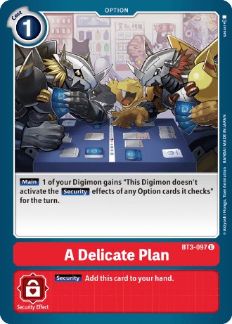 A Delicate Plan [BT3-097] (Revision Pack 2021) [Release Special Booster Promos] | Devastation Store