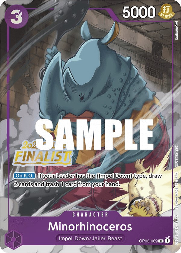 Minorhinoceros (Online Regional 2023) [Finalist] [One Piece Promotion Cards] | Devastation Store