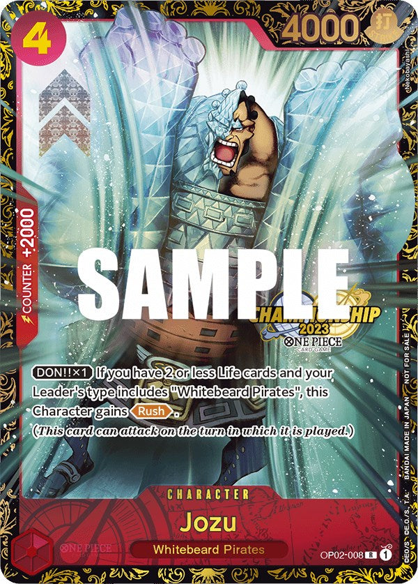 Jozu (Championship 2023) [One Piece Promotion Cards] | Devastation Store