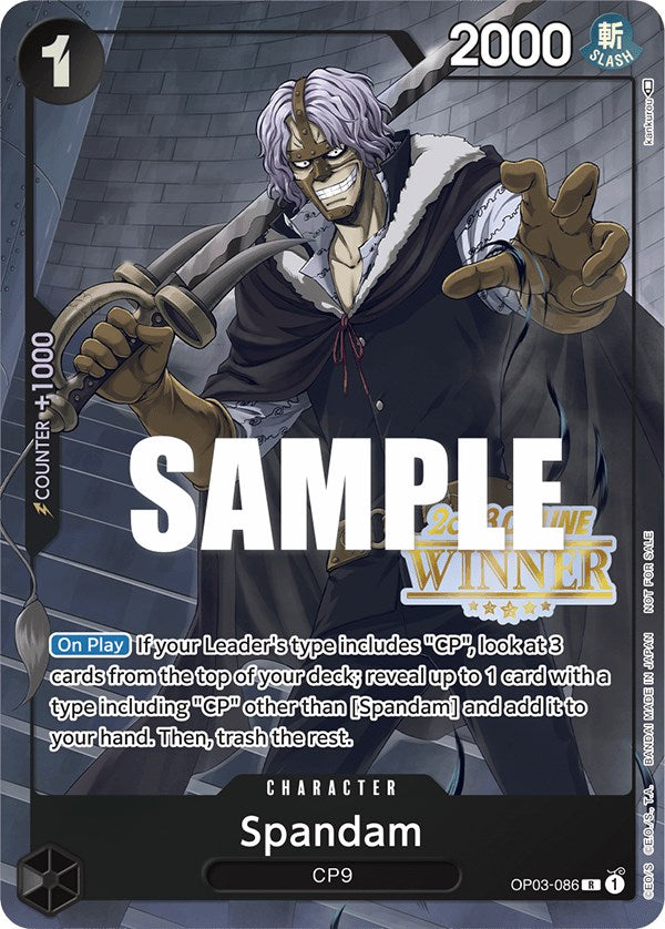Spandam (Online Regional 2023) [Winner] [One Piece Promotion Cards] | Devastation Store