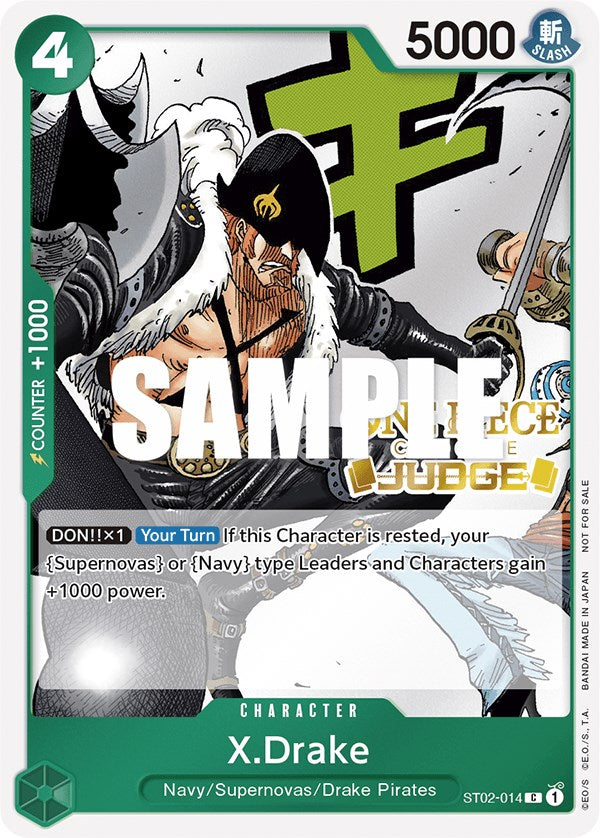 X.Drake (Judge Pack Vol. 2) [One Piece Promotion Cards] | Devastation Store