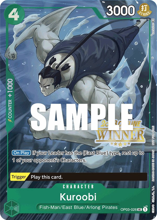 Kuroobi (Offline Regional 2023) [Winner] [One Piece Promotion Cards] | Devastation Store