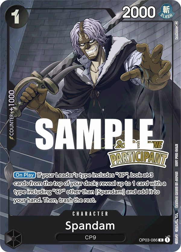 Spandam (Offline Regional 2023) [Participant] [One Piece Promotion Cards] | Devastation Store