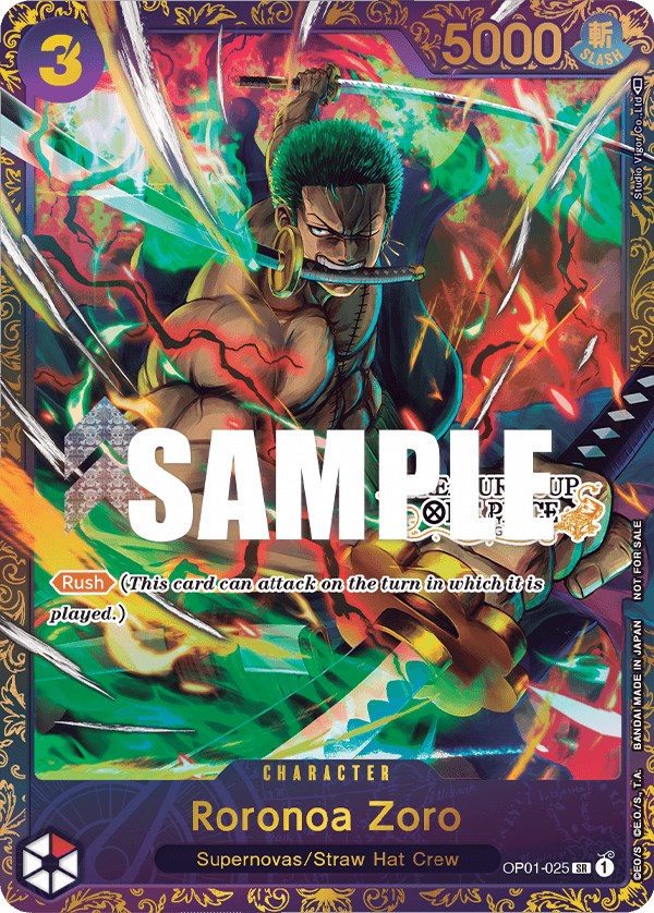Roronoa Zoro (OP01-025) (Treasure Cup) [One Piece Promotion Cards] | Devastation Store