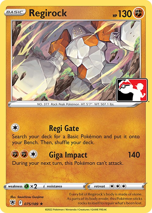 Regirock (075/189) [Prize Pack Series Three] | Devastation Store