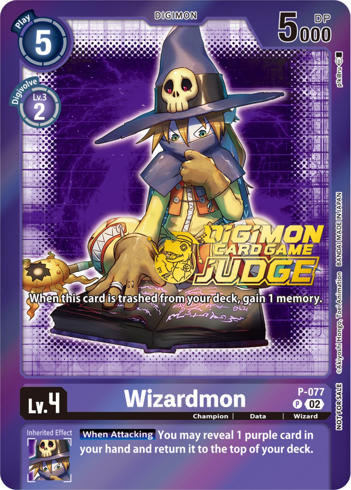 Wizardmon [P-077] (Judge Pack 4) [Promotional Cards] | Devastation Store
