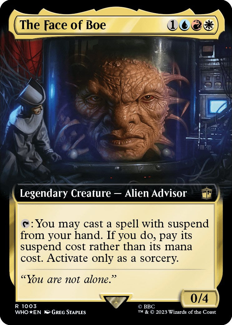 The Face of Boe (Extended Art) (Surge Foil) [Doctor Who] | Devastation Store