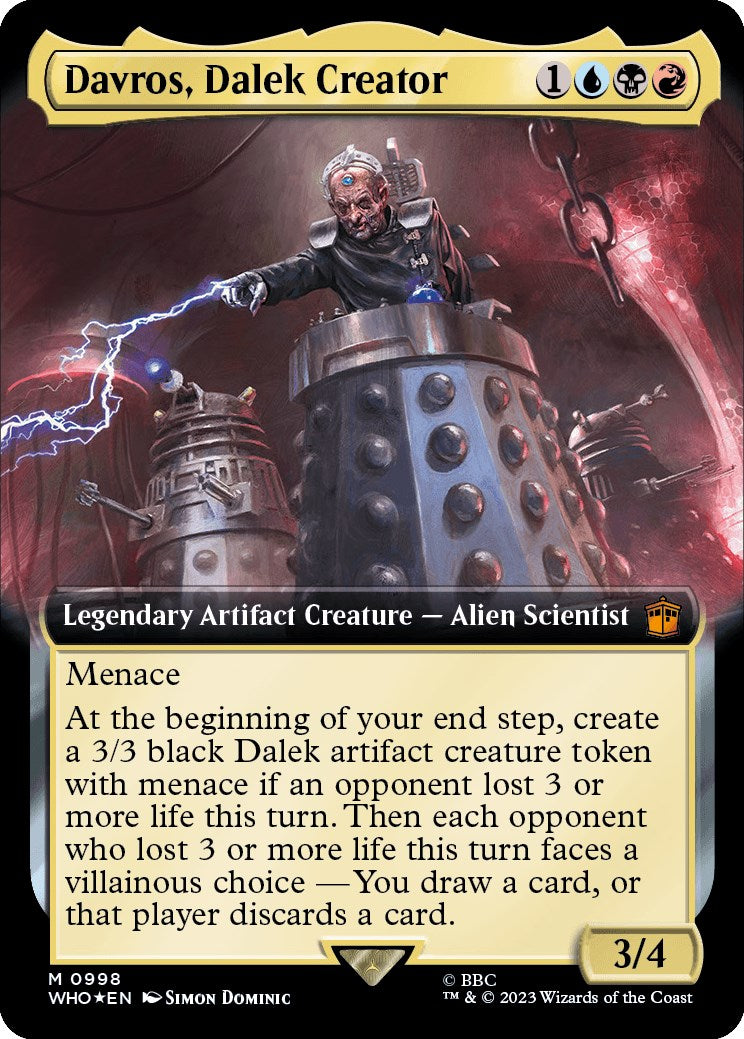 Davros, Dalek Creator (Extended Art) (Surge Foil) [Doctor Who] | Devastation Store