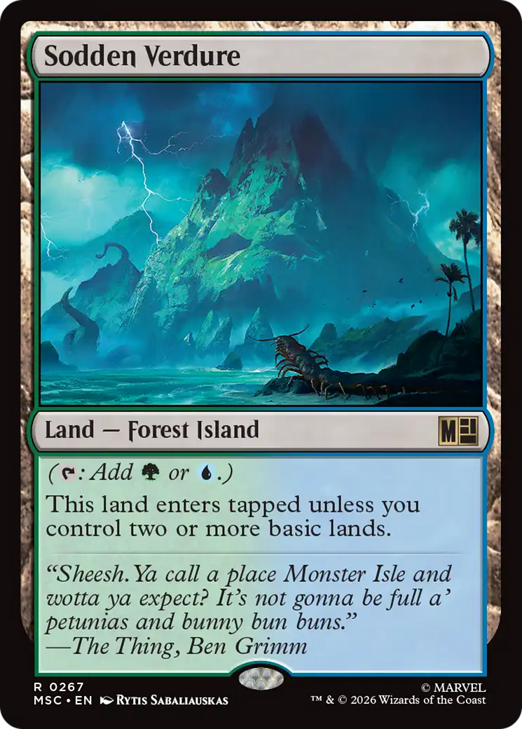 Sodden Verdure (Surge Foil) [Marvel Super Heroes Commander] | Devastation Store