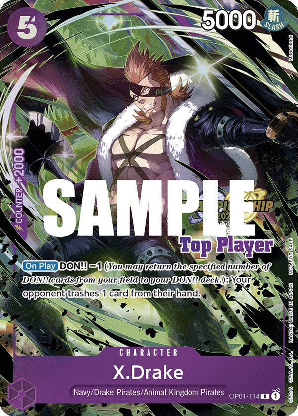 X.Drake (CS 2023 Top Players Pack) [One Piece Promotion Cards] | Devastation Store
