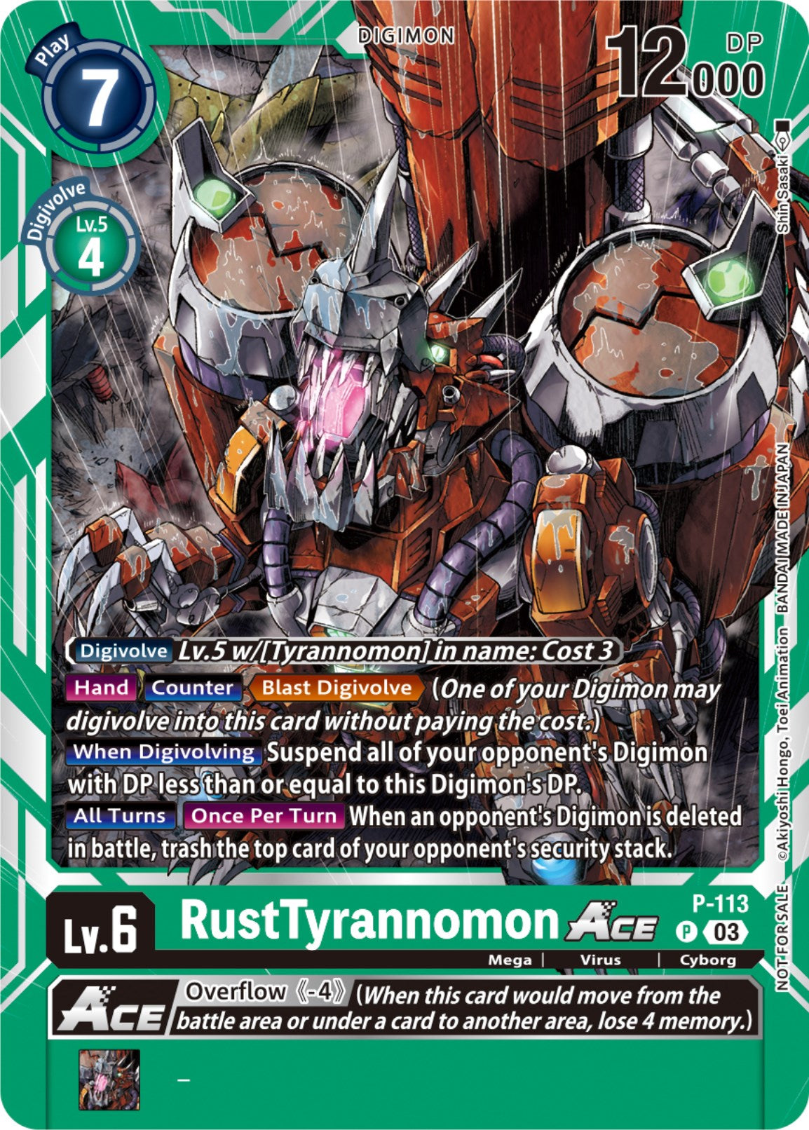 RustTyrannomon Ace [P-113] (3rd Anniversary Survey Pack) [Promotional Cards] | Devastation Store