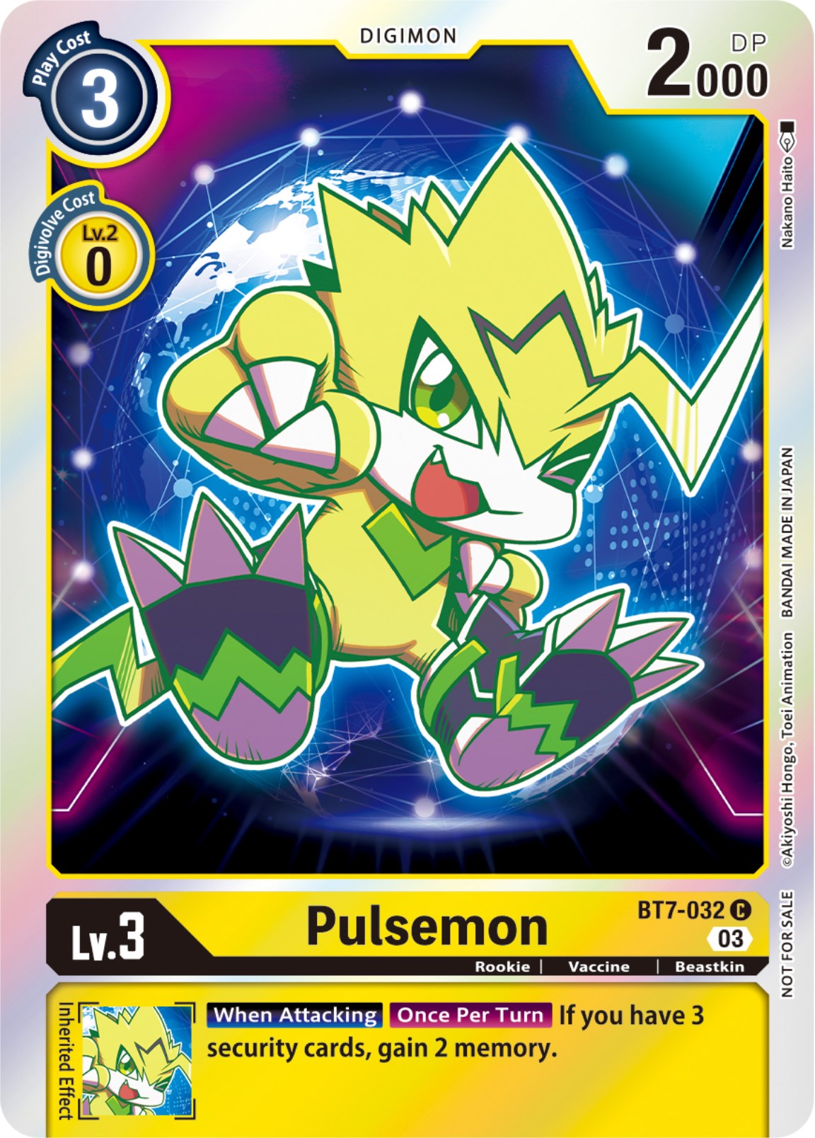 Pulsemon [BT7-032] (Official Tournament Pack Vol.11) [Next Adventure] | Devastation Store