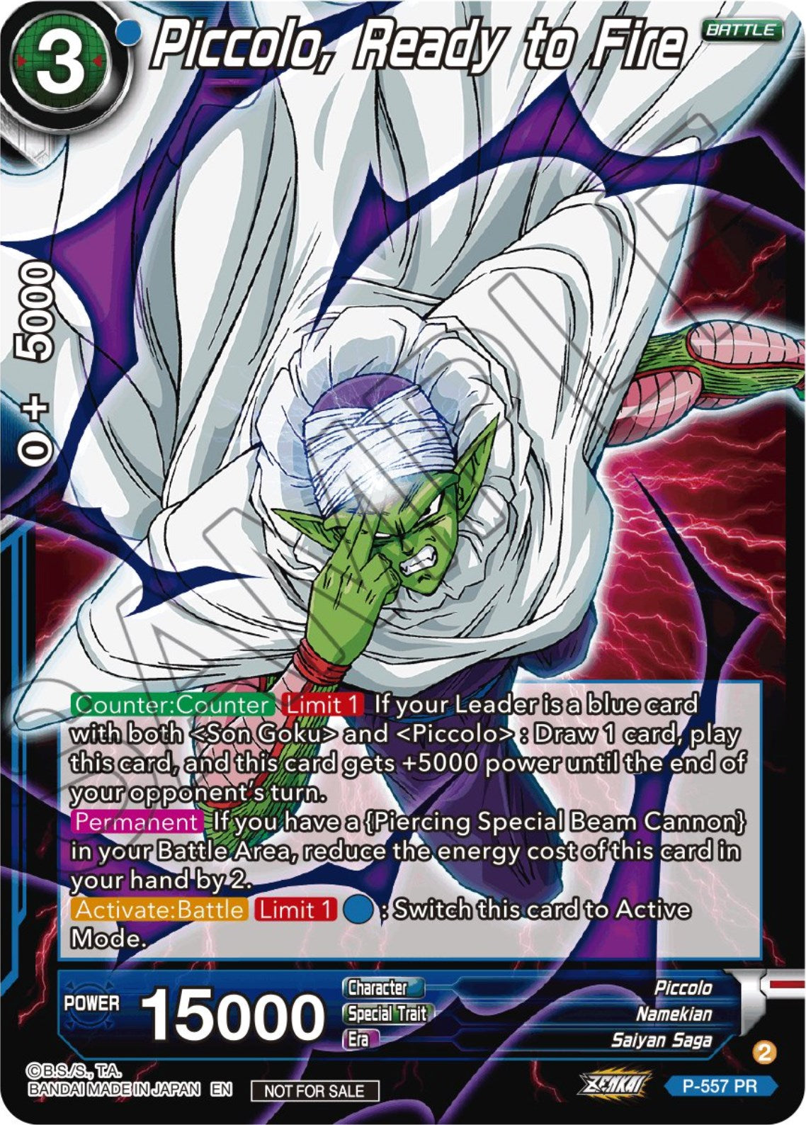 Piccolo, Ready to Fire (Zenkai Series Tournament Pack Vol.6) (P-557) [Tournament Promotion Cards] | Devastation Store