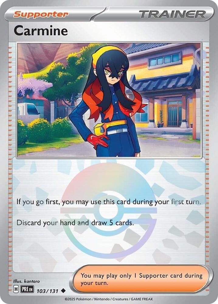Carmine (103/131) (Poke Ball Pattern) [Scarlet & Violet: Prismatic Evolutions] | Devastation Store