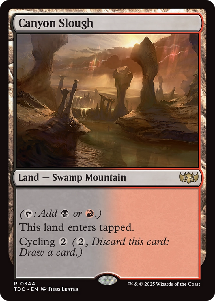 Canyon Slough [Tarkir: Dragonstorm Commander] | Devastation Store