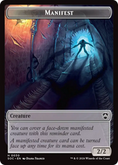 Elemental (0020) // Manifest Double-Sided Token [Secrets of Strixhaven Commander Tokens] | Devastation Store