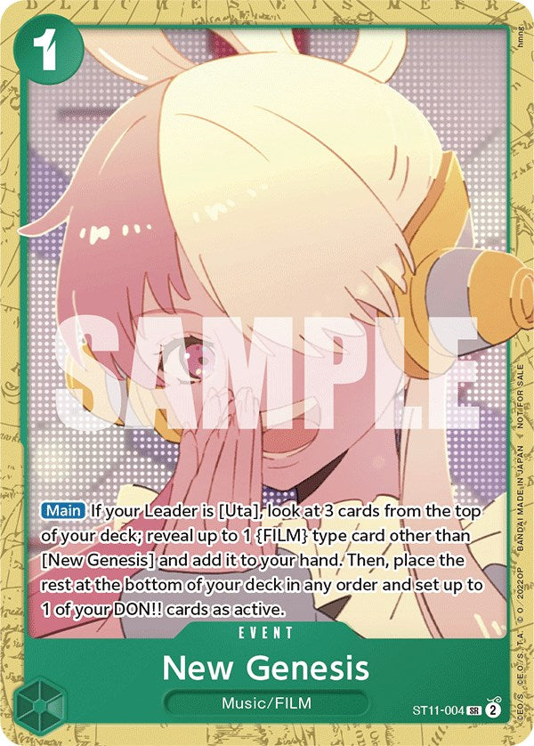 New Genesis (Starter Deck 11: Uta Deck Battle) [One Piece Promotion Cards] | Devastation Store