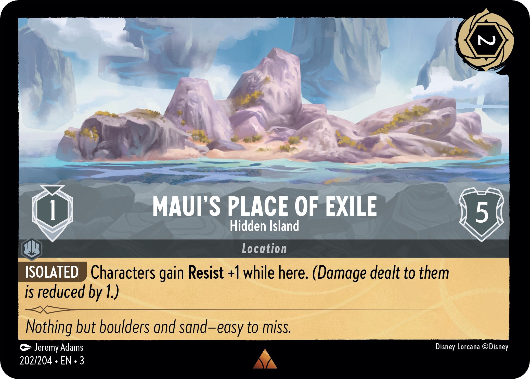 Maui's Place of Exile - Hidden Island (202/204) [Into the Inklands] | Devastation Store