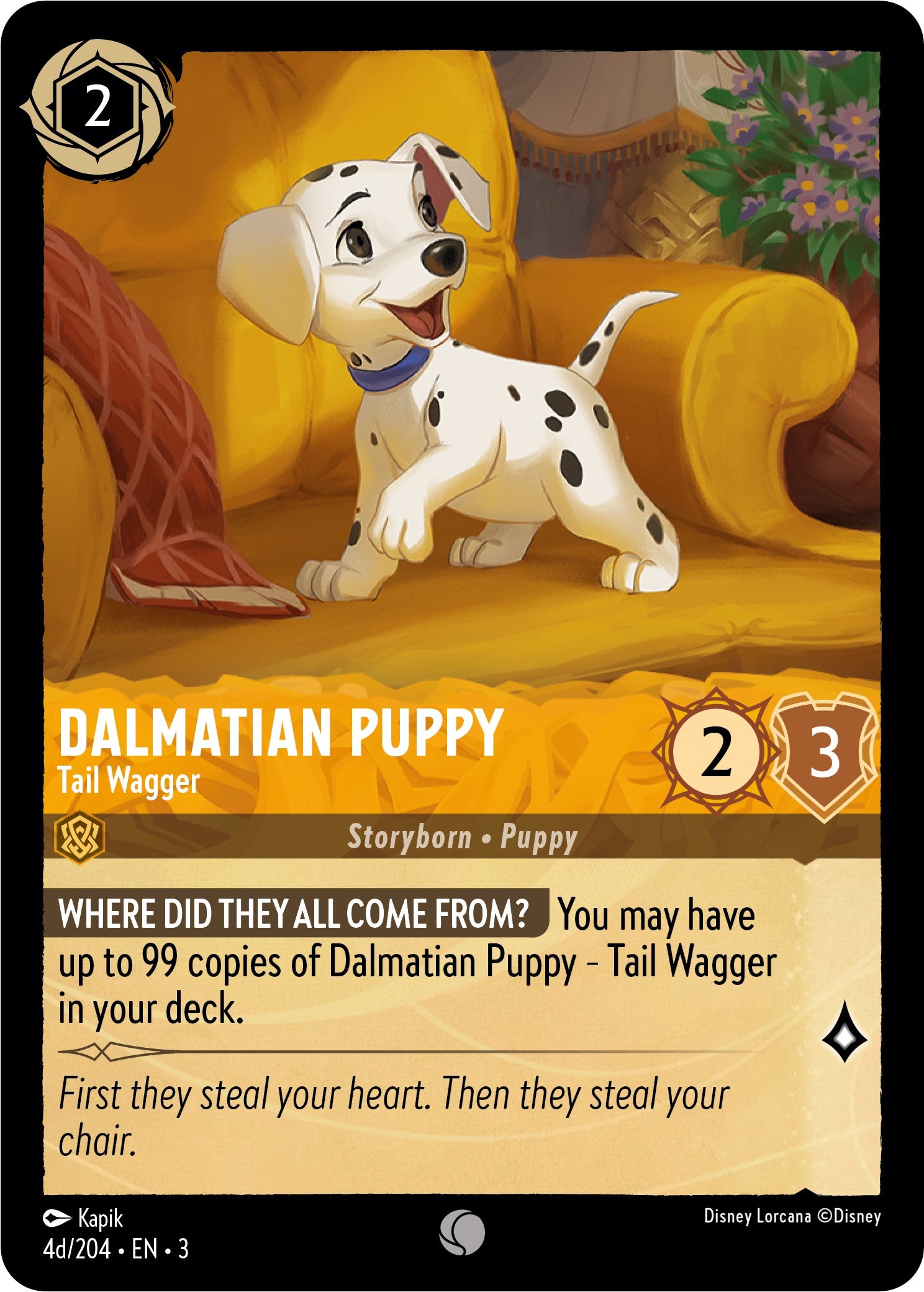 Dalmatian Puppy - Tail Wagger (4d) (4d/204) [Into the Inklands] | Devastation Store