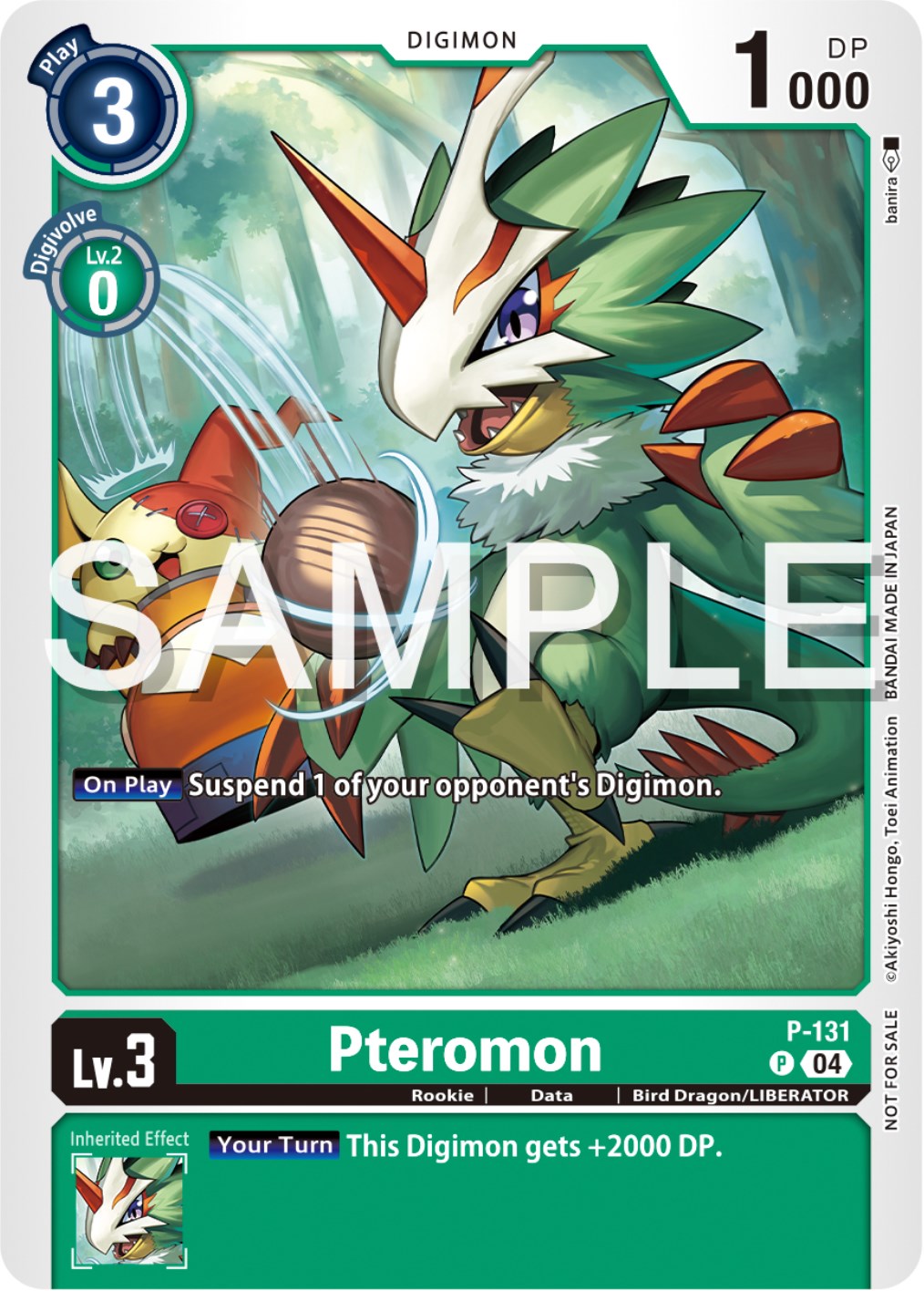 Pteromon [P-131] (Digimon Liberator Promotion Pack) [Promotional Cards] | Devastation Store