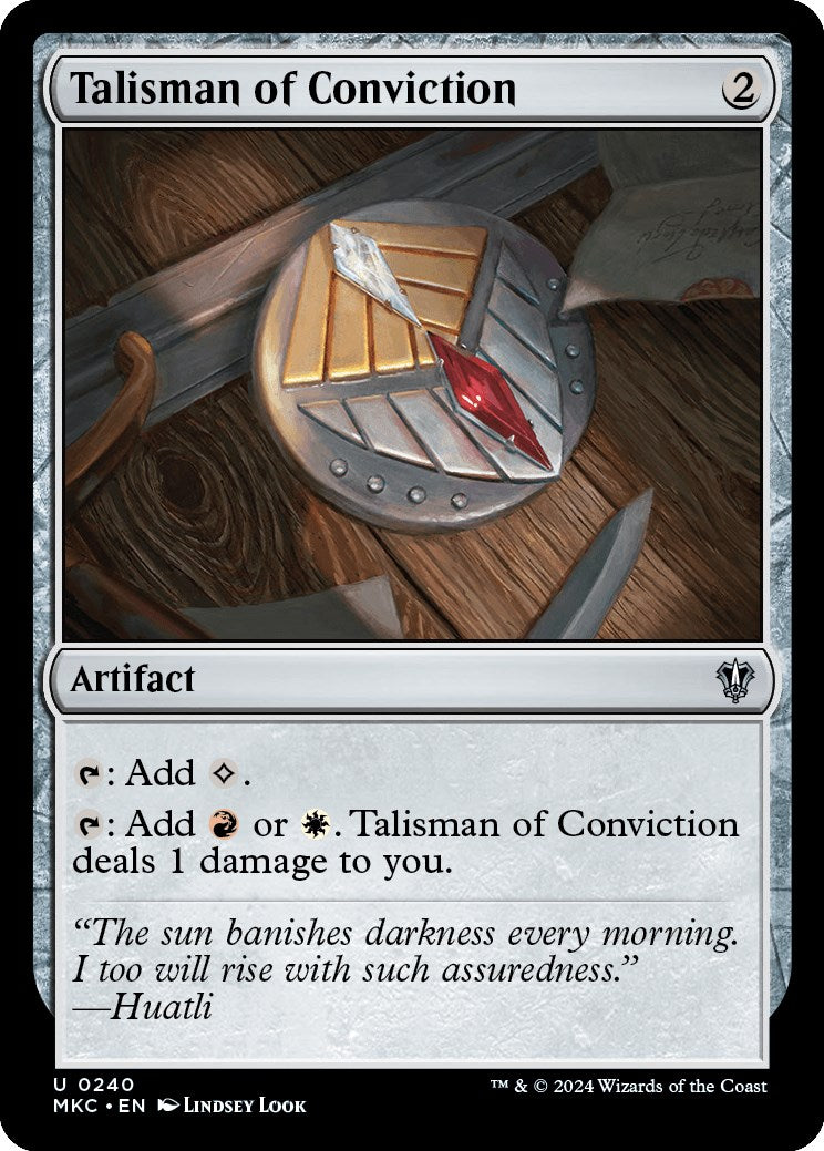 Talisman of Conviction [Murders at Karlov Manor Commander] | Devastation Store