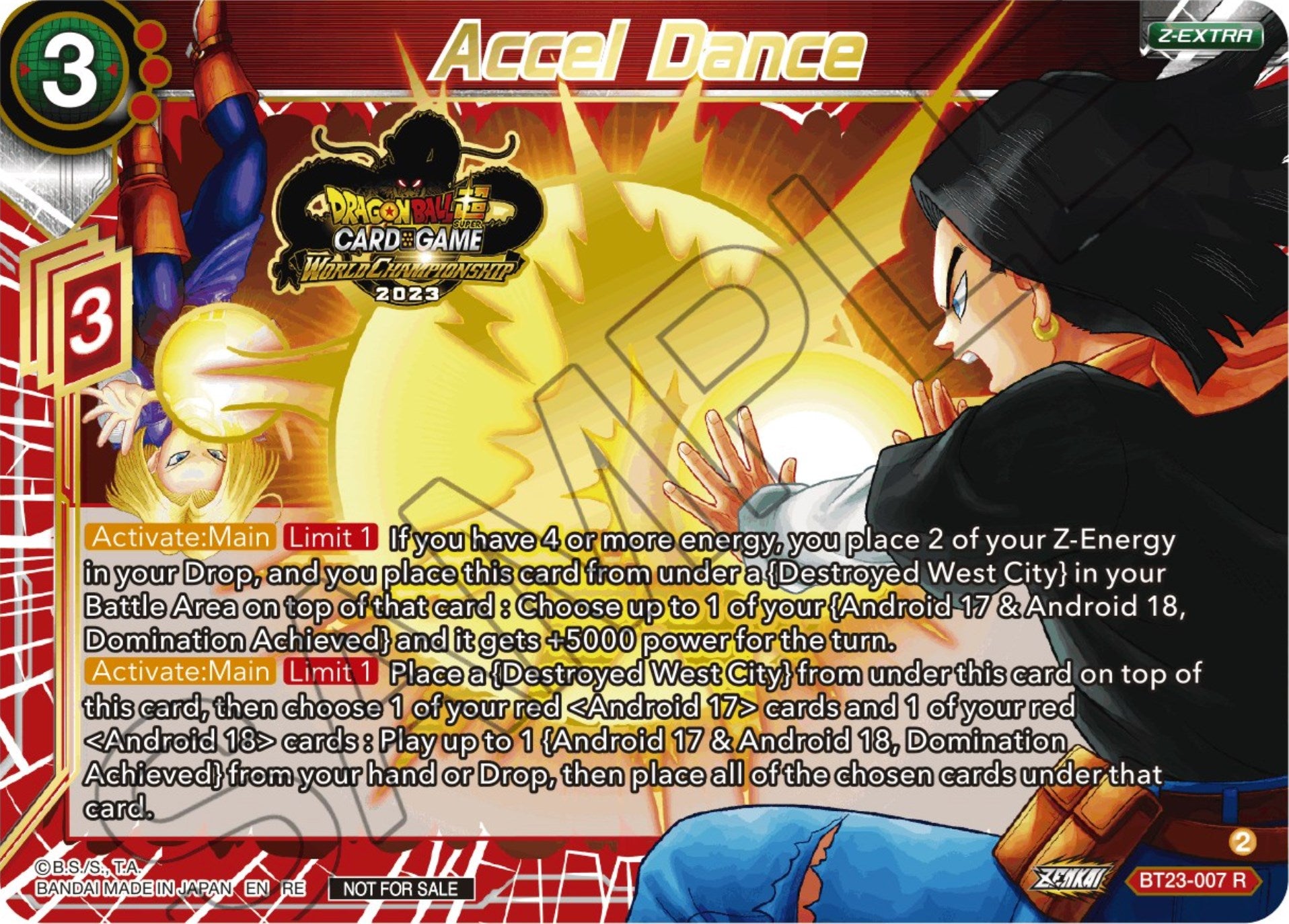 Accel Dance (2023 World Championship Z-Extra Card Set) (BT23-007) [Tournament Promotion Cards] | Devastation Store