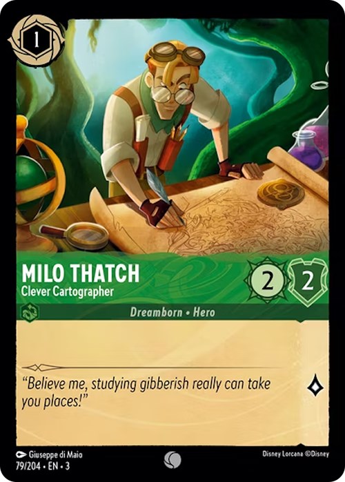 Milo Thatch - Clever Cartographer (79/204) [Into the Inklands] | Devastation Store