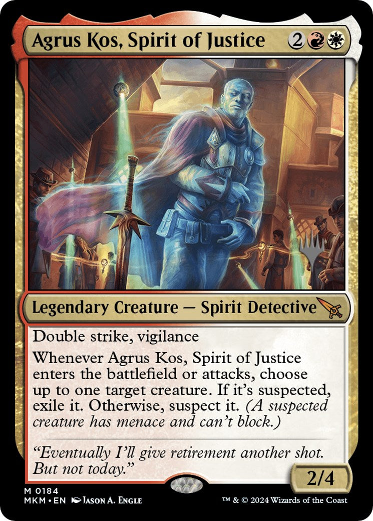 Agrus Kos, Spirit of Justice (Promo Pack) [Murders at Karlov Manor Promos] | Devastation Store