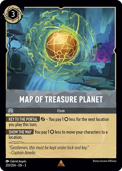 Map of Treasure Planet (201/204) [Into the Inklands] | Devastation Store