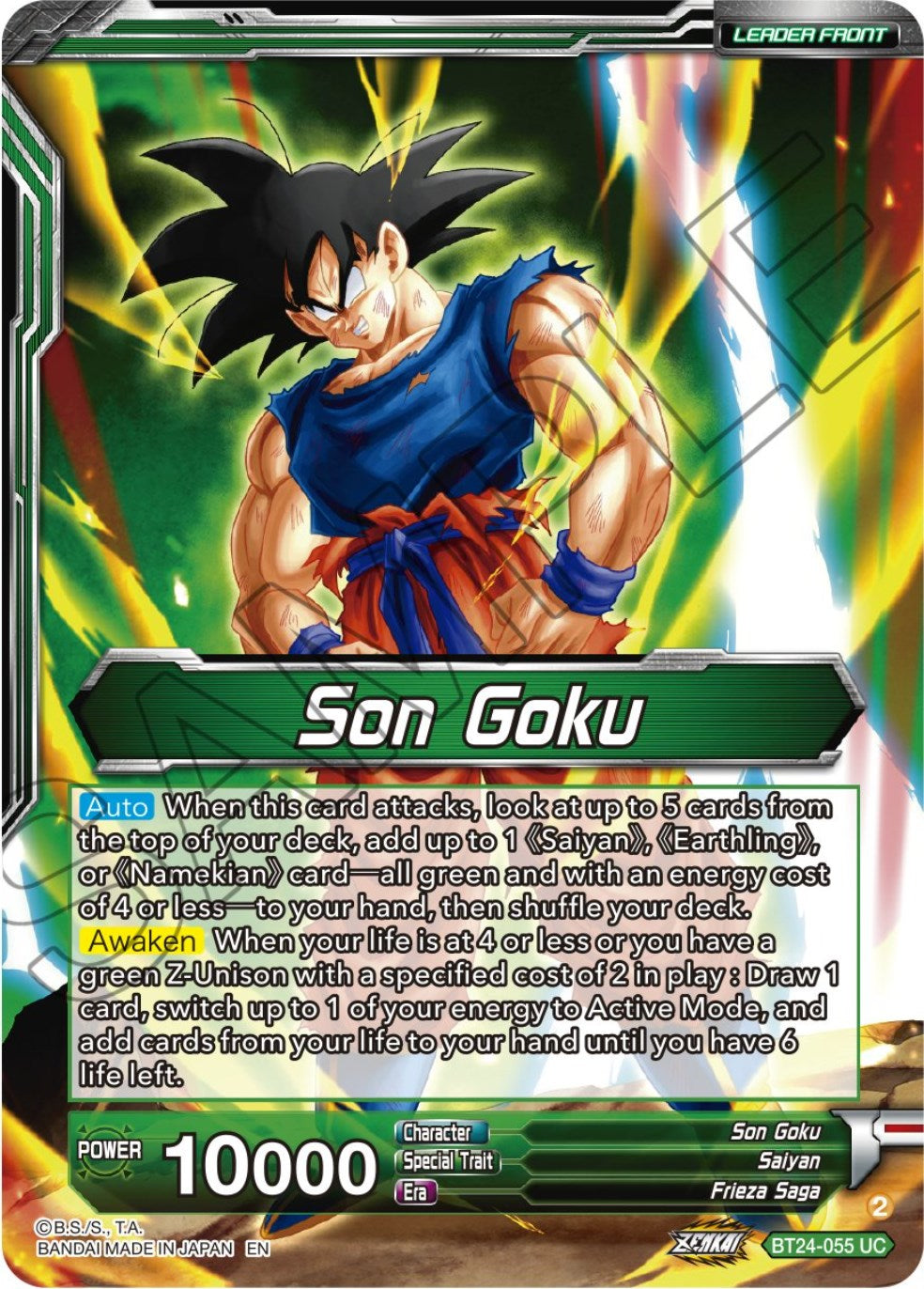Son Goku // SS Son Goku, Beginning of a Legend (BT24-055) [Beyond Generations] | Devastation Store