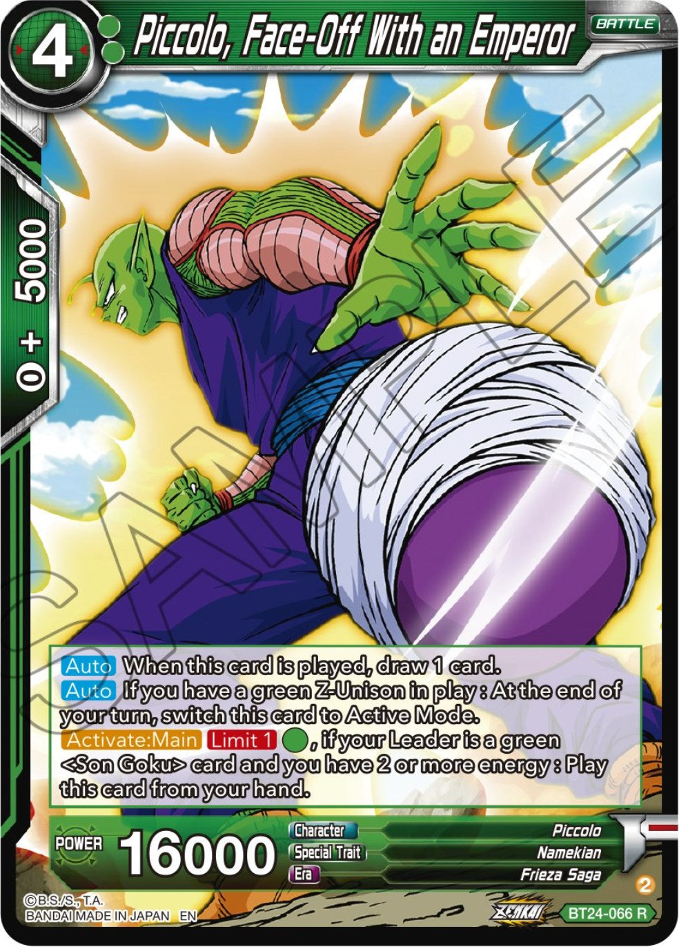 Piccolo, Face-Off With an Emperor (BT24-066) [Beyond Generations] | Devastation Store