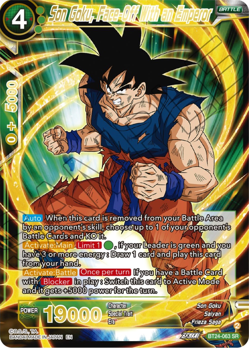 Son Goku, Face-Off With an Emperor (BT24-063) [Beyond Generations] | Devastation Store